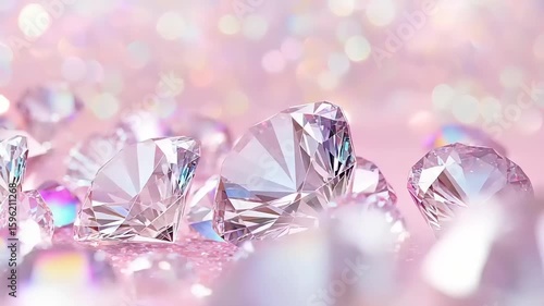 Sparkling pink diamonds