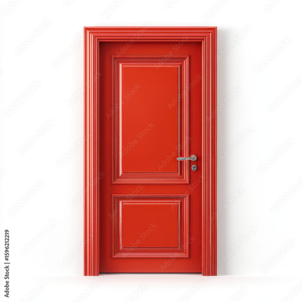 The Red Door: A vibrant red door stands resolutely, capturing the essence of entryways and architectural beauty with clean lines and captivating color. The Red Door: A vibrant red door stands resolutely, capturing the essence of entryways and architectural beauty with clean lines and captivating color.