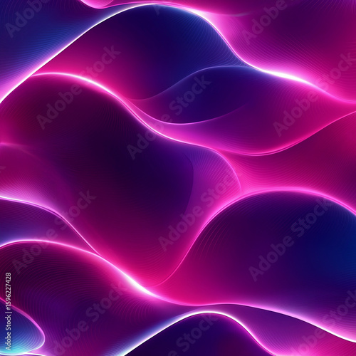 Energetic neon gradient pattern featuring vibrant pink and purple waves in a mesmerizing display of color and light