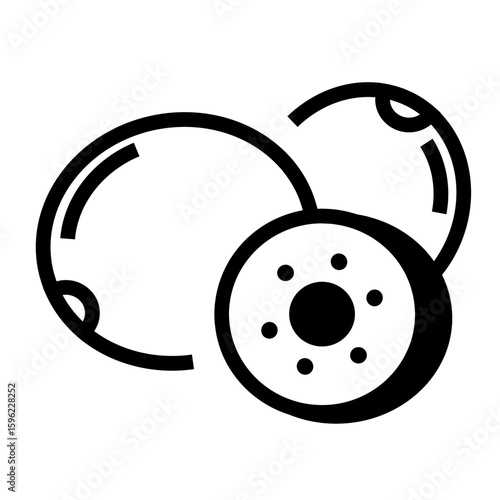 kiwi fruits icon design