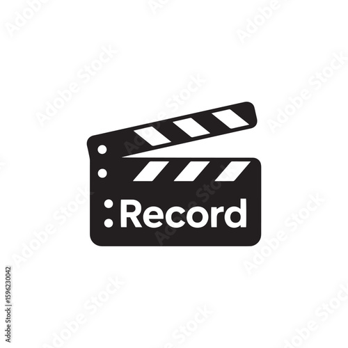 Filming Clapboard with "Record" Dot
