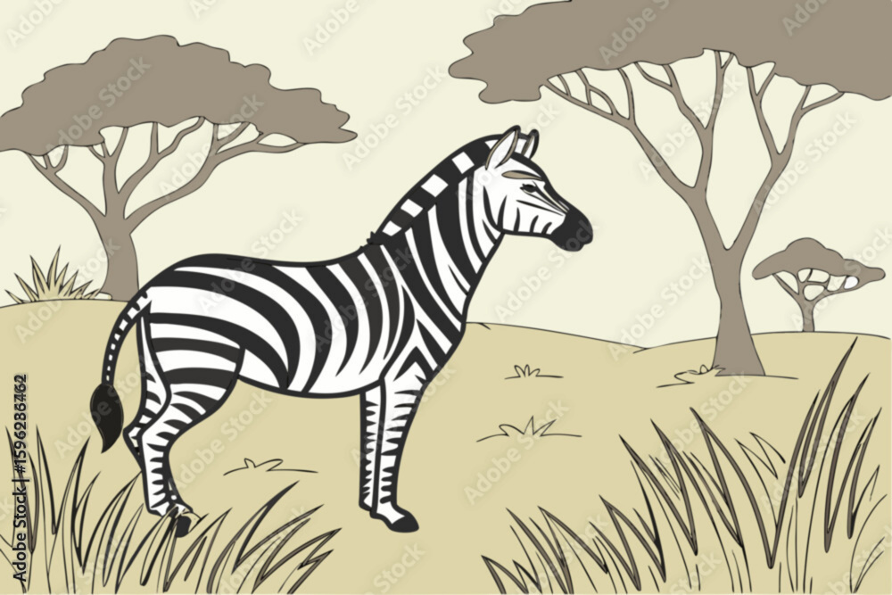 Fototapeta premium Printable Coloring Pages: Mandalas, Landscapes, Animals & More!