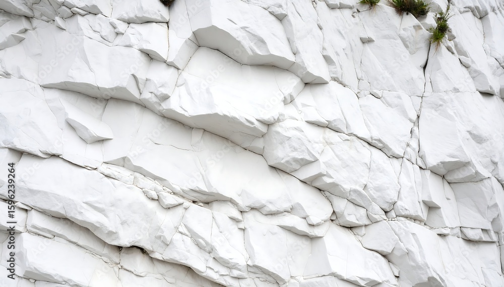 Obraz premium White Cliff Rock Face Texture.