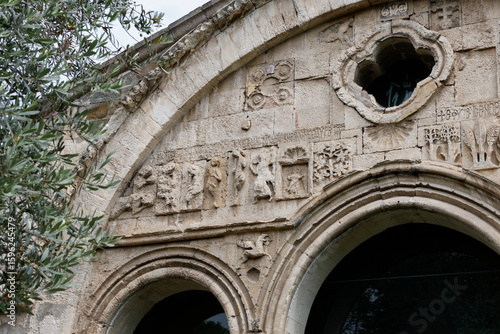 Fresco details from Hagia Sophia Church, Trabzon, Turkey