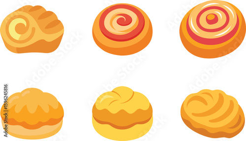 Pastry Vector Illustration Set