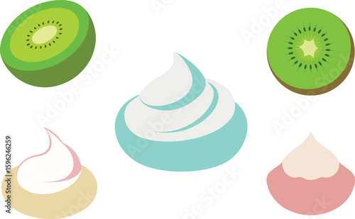 Pavlova Vector Illustration Set