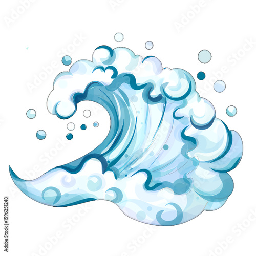Explore refreshing summer vibes with vibrant waves splashing joyfully along the beach, inviting relaxation, adventure, and celebration under the warm sun