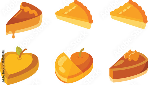 Tarte Tatin Food Vector Illustration