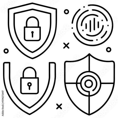 Cybersecurity Line Shields