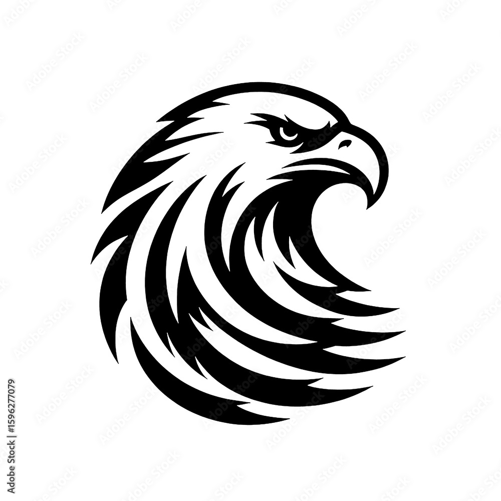 Fototapeta premium eagle head icon
