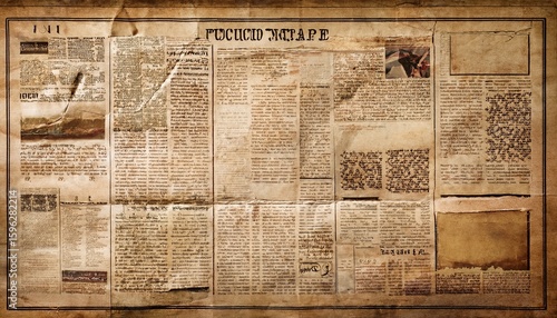 old vintage grunge newspaper paper texture background