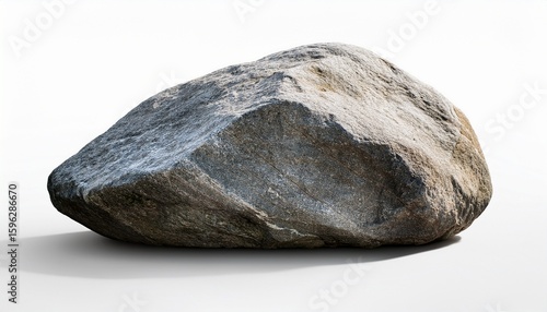 big granite rock stone isolated on white background rock stone isolated on white background clipping path