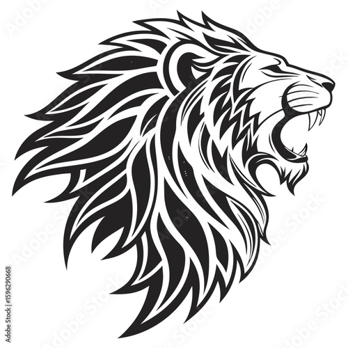 lion head vector