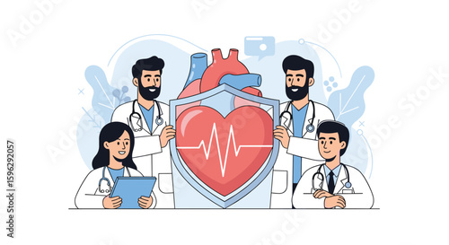 Dedicated medical professionals safeguarding patient heart health with advanced cardiovascular care and expert treatment plans