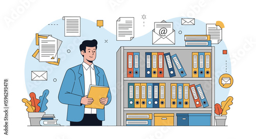 Organizing business documents efficiently for effective record keeping and information management