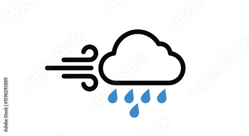 Experiencing strong winds and heavy downpours during stormy weather conditions affecting outdoor activities and travel plans significantly