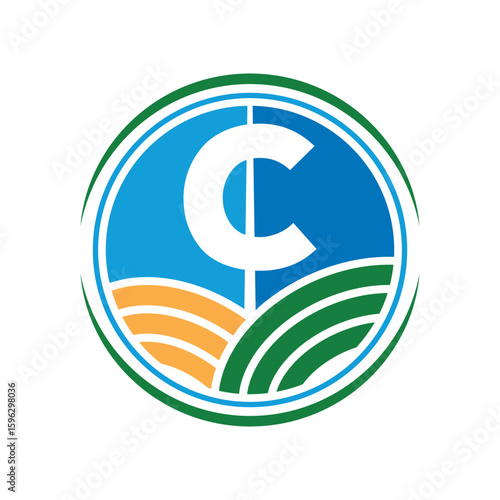 C Letter With Agriculture Firm Logo
