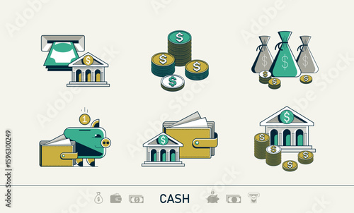 Cash money vector detailed ...
