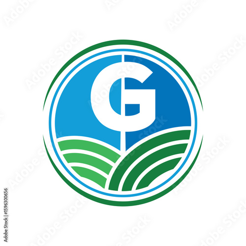 G Letter With Agriculture Firm Logo