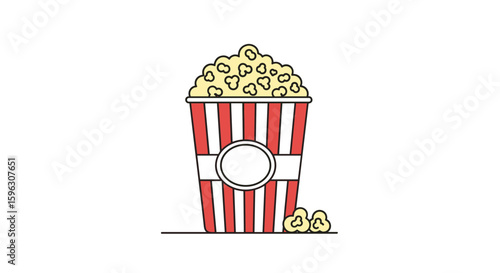 Enjoy a classic movie night experience with a traditional popcorn tub design for home entertainment