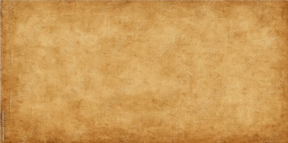 Fototapeta premium Aged brown parchment with a vintage grunge texture, perfect for antique or retro designs