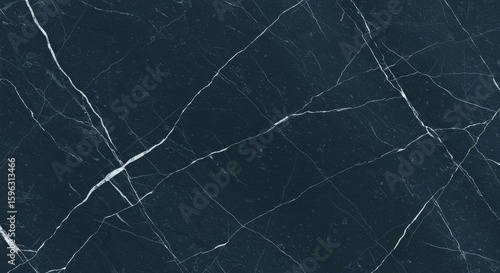 Dark Marble Stone Texture with White Veins Background