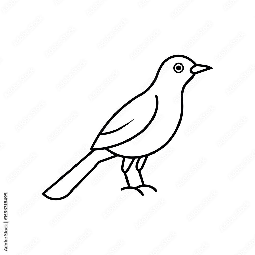 Obraz premium A vox line art vector illustration.