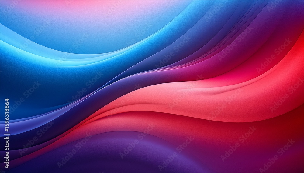 Fototapeta premium grainy gradient abstract background abstract background featuring blurred waves of red blue and purple colors blend
