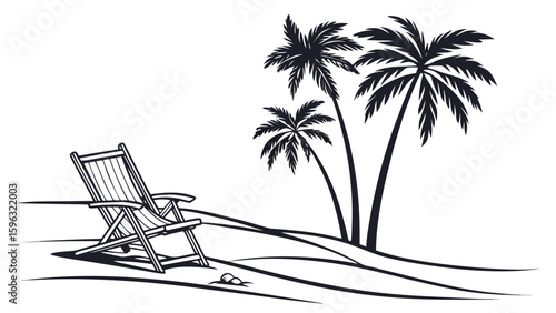 Chilling moment on the beach 