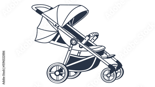 baby carriage vector illustration