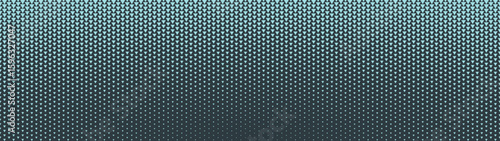 Cyan triangles grid halftone pattern elliptical faded texture ultra wide 32:9 aspect ratio vector conceptual abstract background. Half tone graphics ultrawide format futuristic technology abstraction