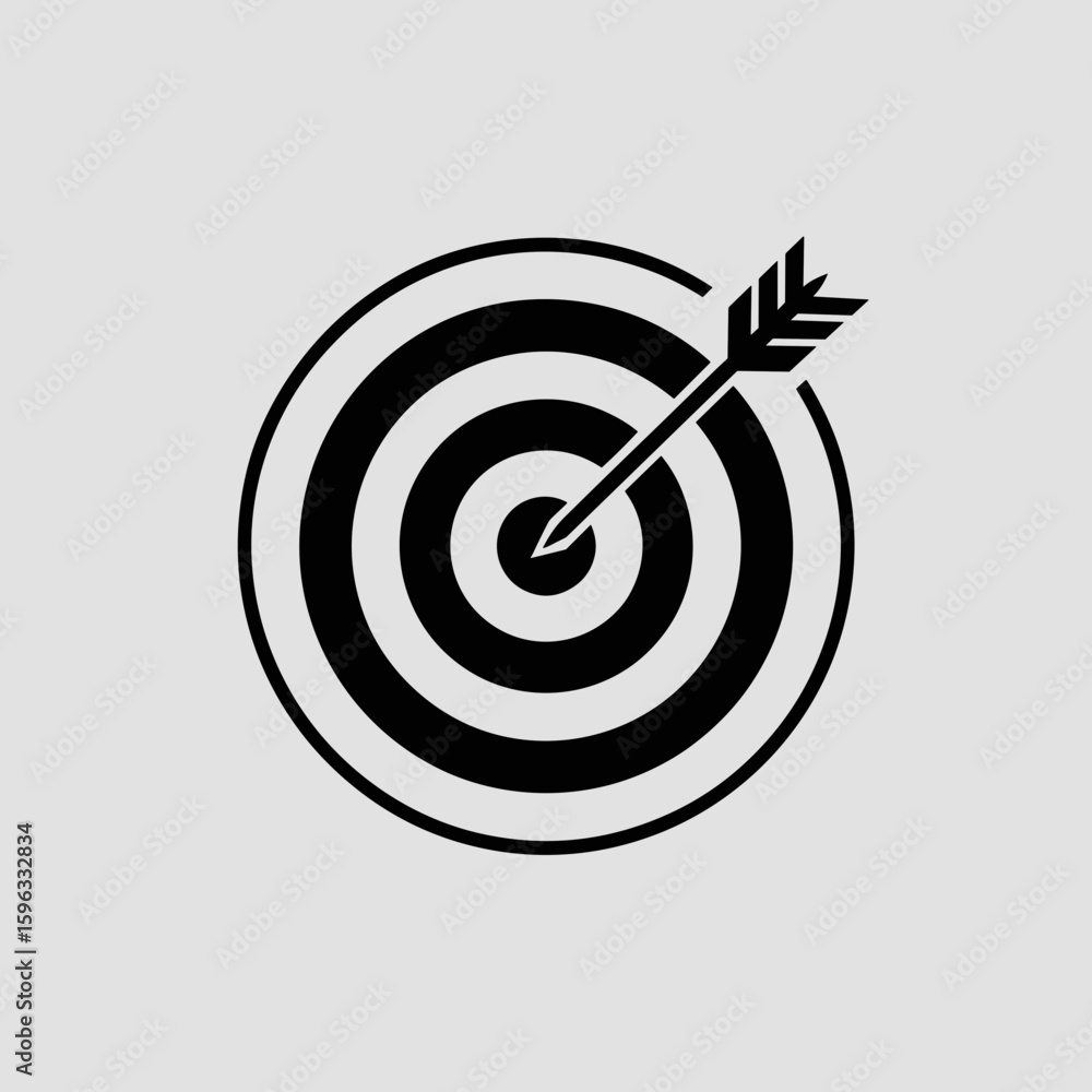 Target with Arrow Icon Target with Arrow Icon