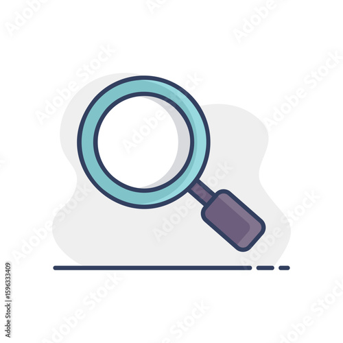 Search magnifier vector flat icon