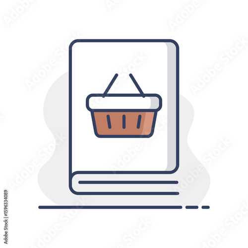 Catalog product vector flat icon