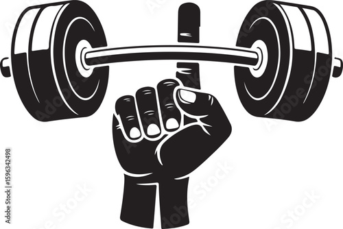 Modern Gym Dumbbell Silhouette

Fitness Workout Dumbbell Vector

Heavyweight Dumbbell Icon for Gym

Minimalist Gym Dumbbell Illustration

Strength Training Dumbbell Design