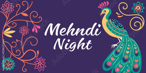 mehndi night  card