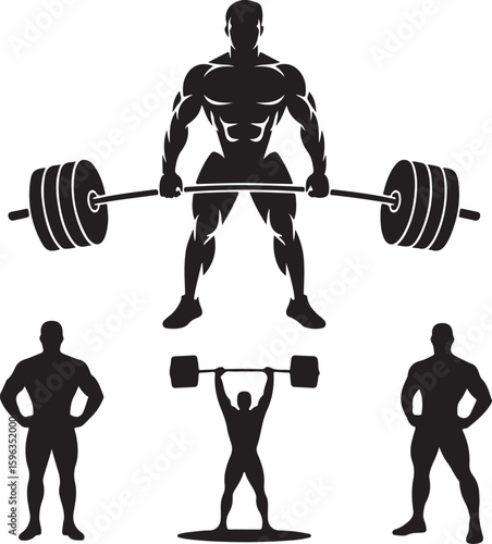 Modern Gym Dumbbell Silhouette

Fitness Workout Dumbbell Vector

Heavyweight Dumbbell Icon for Gym

Minimalist Gym Dumbbell Illustration

Strength Training Dumbbell Design