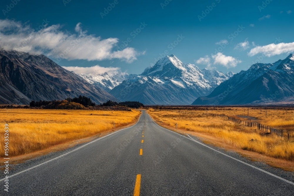 Naklejka premium road in the mountains