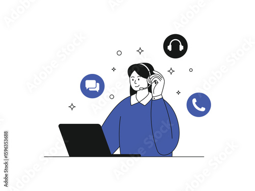 Customer support agent assisting online shopper