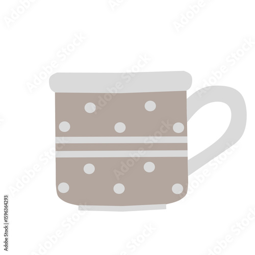 Illustration of   vase design  with dotted design, artful decoration