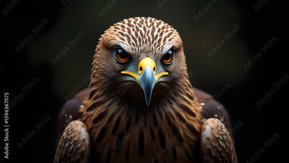Obraz premium Eyes of the Wild, Capturing the Soul of a Predatory Bird