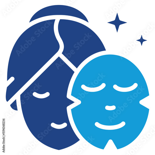 Face Mask glyph color icon