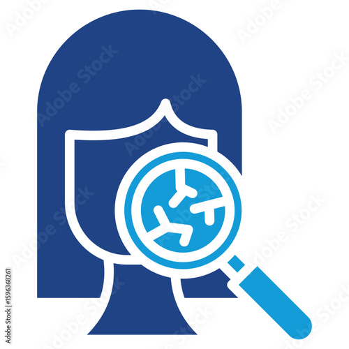 Dry Skin glyph color icon