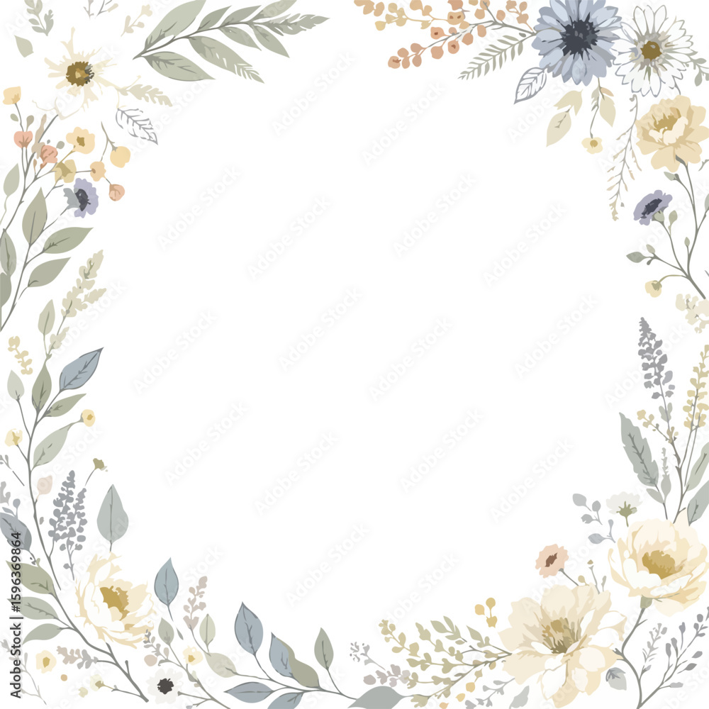 Obraz premium Luxury botanical design with vibrant color accents. vector