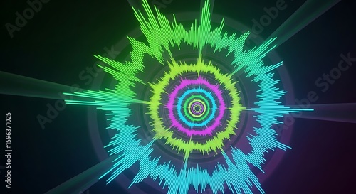 Audio spectrum visualizer background for music production and sound design projects use now