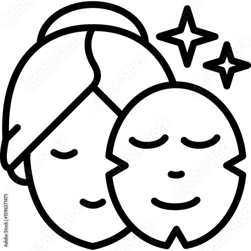 Face Mask line icon
