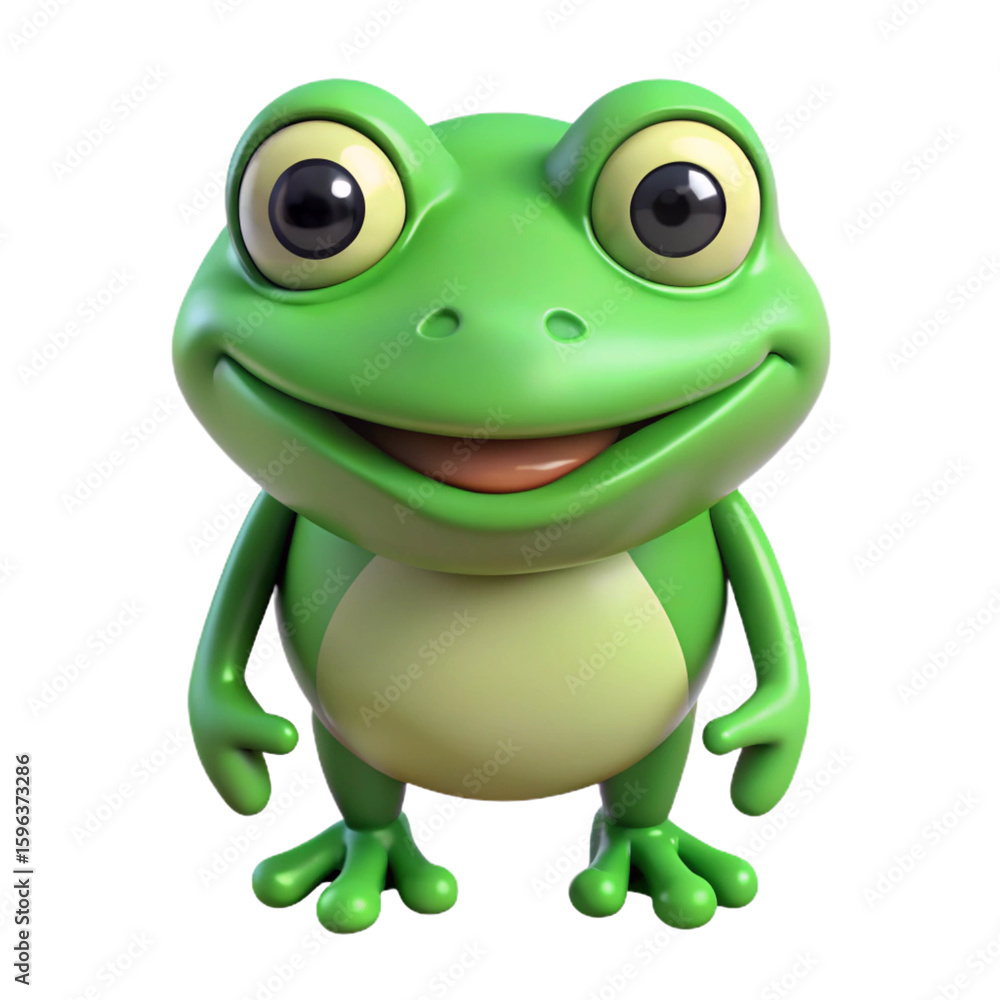 Fototapeta premium funny cartoon frog