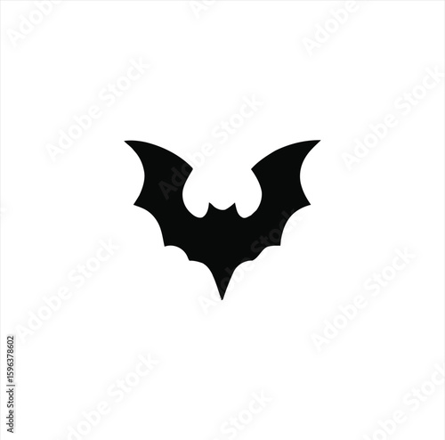 Bat Animal Silhouette – Flying Mammal Graphic on Transparent Background for Halloween and Nature Themes

