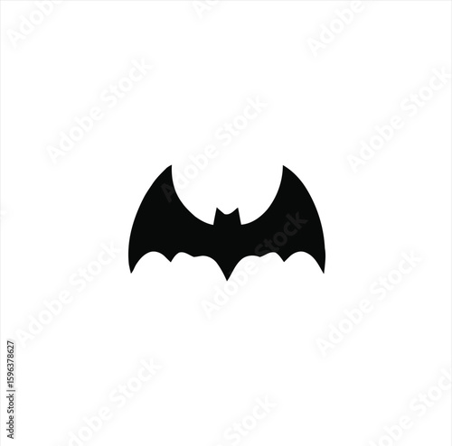 Bat Animal Silhouette – Flying Mammal Graphic on Transparent Background for Halloween and Nature Themes
