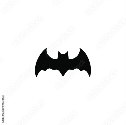 Bat Animal Silhouette – Flying Mammal Graphic on Transparent Background for Halloween and Nature Themes
